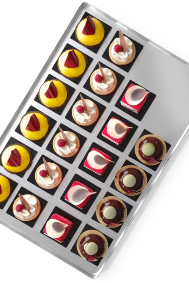 plateau à pâtisserie et à bar en inox