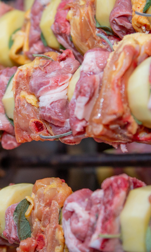 girarrosto spiedo a carbonella e pannello elettrico