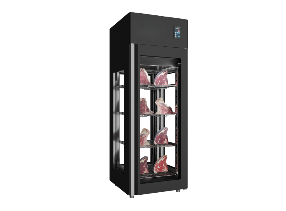 Armadio Frollatura Carne Stagionello Dry Age 3.0 – 700 L Quattro Vetro Nero