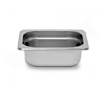 Bacinella per gelateria in acciaio inox 210x200mm