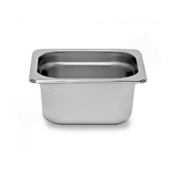 Bacinella per gelateria in acciaio inox 210x200mm