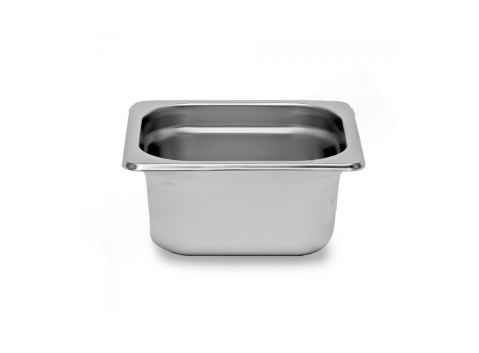 Bacinella per gelateria in acciaio inox 210x200mm