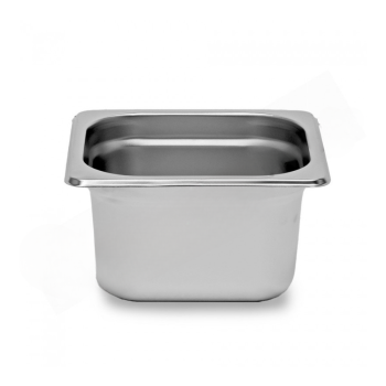 Bacinella per gelateria in acciaio inox 210x200mm