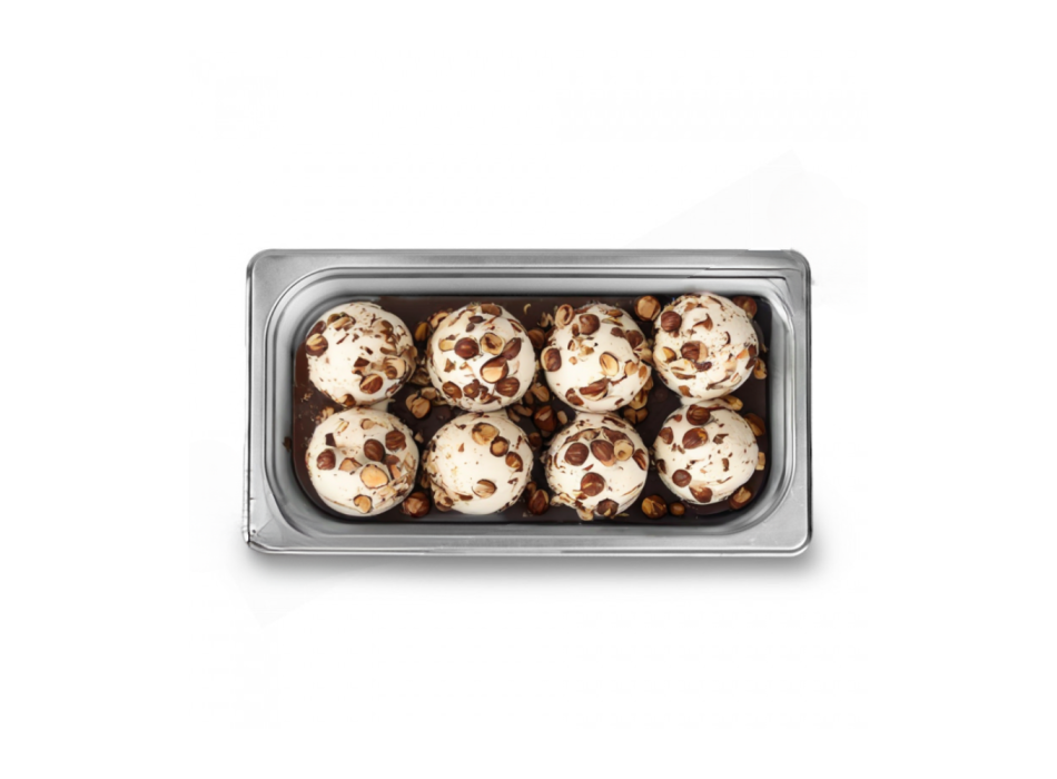 Bacinella per gelateria in acciaio inox 265x160mm