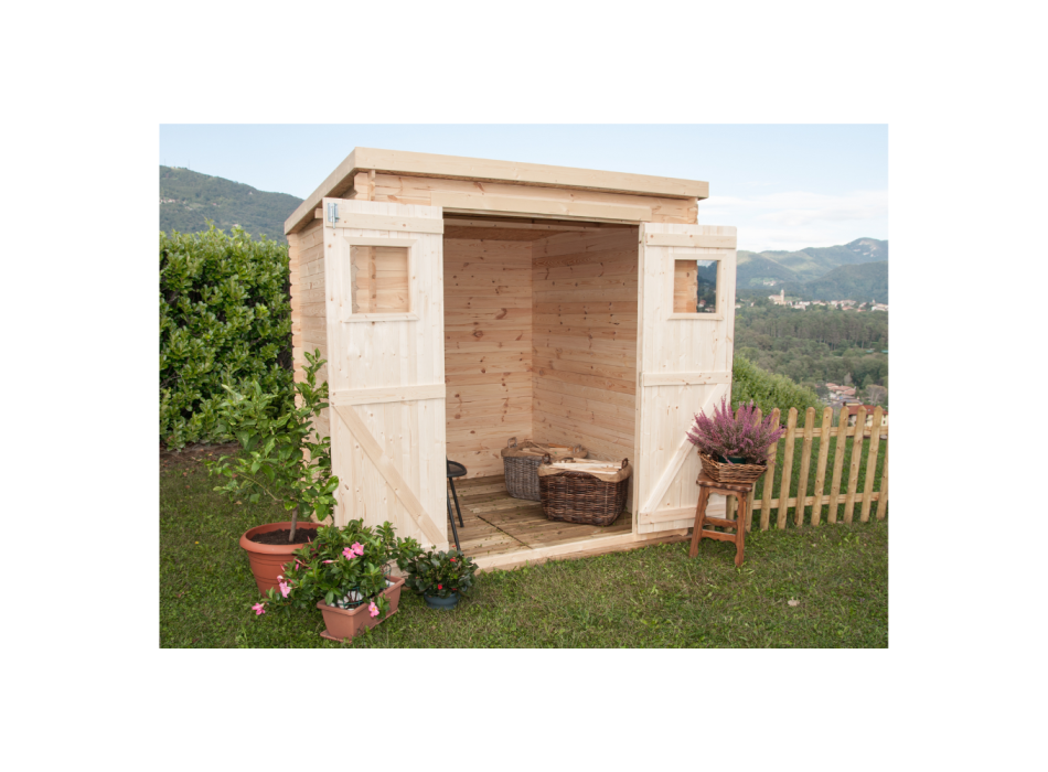 Casetta da giaridno in legno mod. Birba 200x200cm