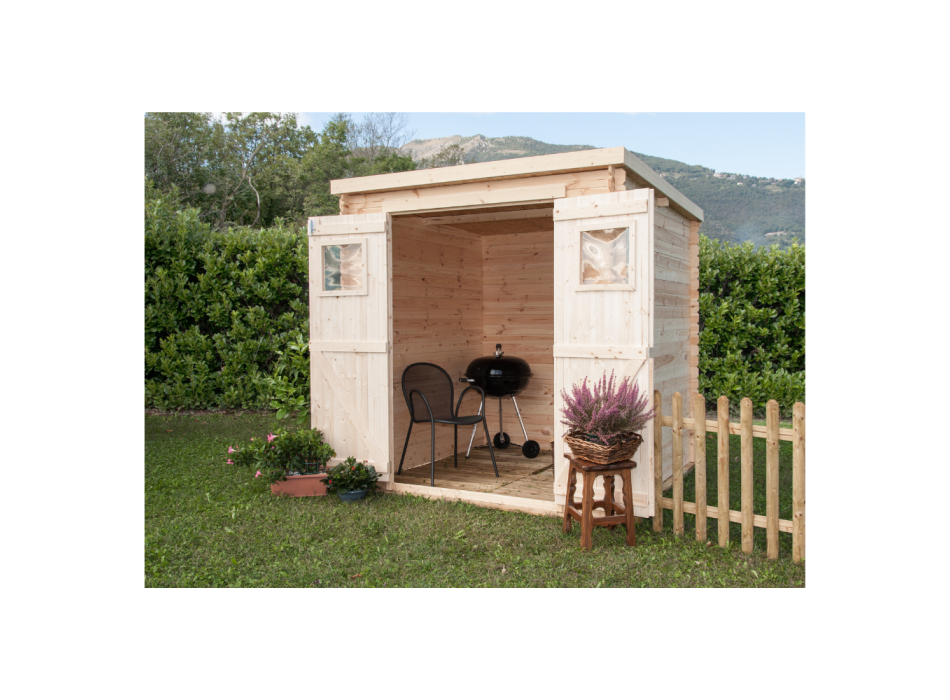 Casetta da giaridno in legno mod. Birba 200x200cm