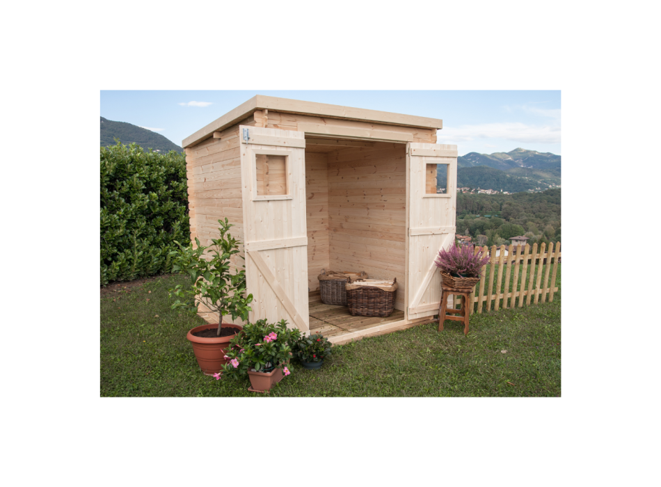 Casetta da giaridno in legno mod. Birba 200x200cm