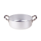 Casseruola bassa in alluminio con due maniglie 3mm