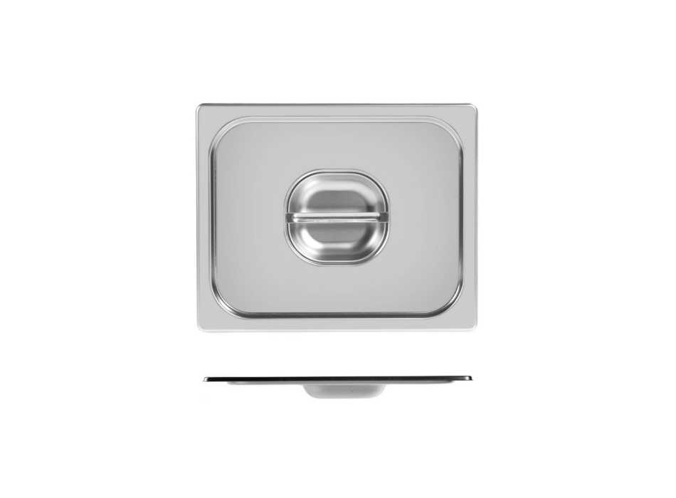 Coperchio Gastronorm GN 1/2 Acciaio Inox con manico