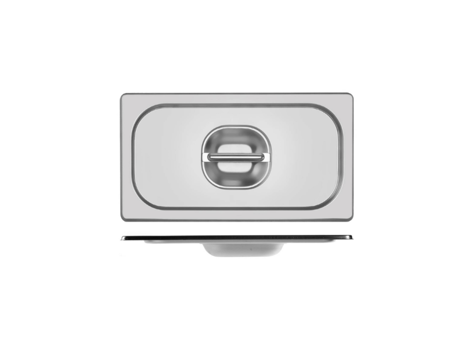 Coperchio Gastronorm GN 1/3 Acciaio Inox con manico
