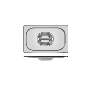 Coperchio Gastronorm GN 1/4 Acciaio Inox con manico