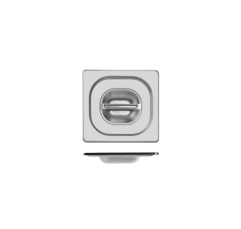 Coperchio Gastronorm GN 1/6 Acciaio Inox con manico