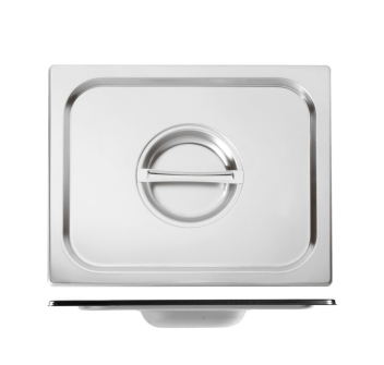 Coperchio Gastronorm GN 2/4 Acciaio Inox con manico