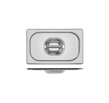 Coperchio Gastronorm GN 2/8 Acciaio Inox con manico