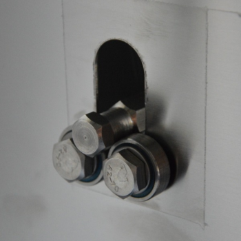 Girarrosto da banco MINI per spiedo bresciano - 30 cm - carbonella