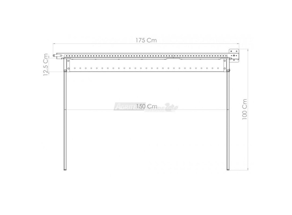 Grill Giraspiedini & Arrosticini Tecnoroast da 60 pezzi Single