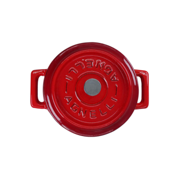 Mini casseruola con due maniglie in ghisa con coperchio 10cm