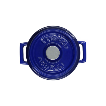 Mini casseruola con due maniglie in ghisa con coperchio 10cm