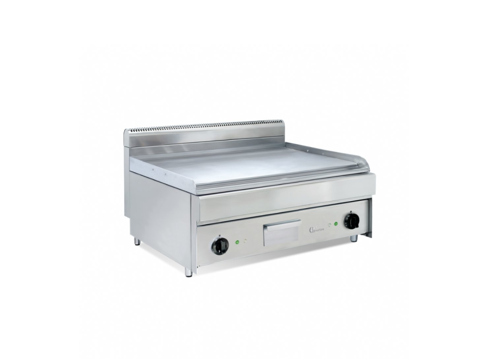 Parker 800 EC‑337 – Piastra Elettrica Professionale da Banco in Acciaio Inox con Doppia Zona di Cottura