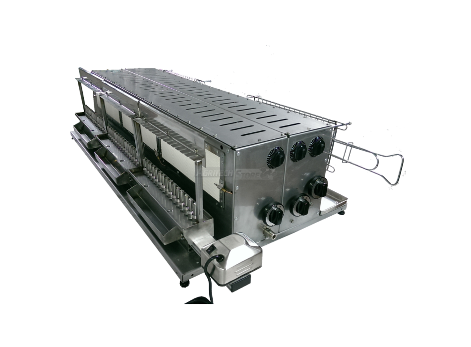 Tecnoroast TGPD-90 Double Gas Pro – Grill Automatico Professionale a Gas per 90 Arrosticini