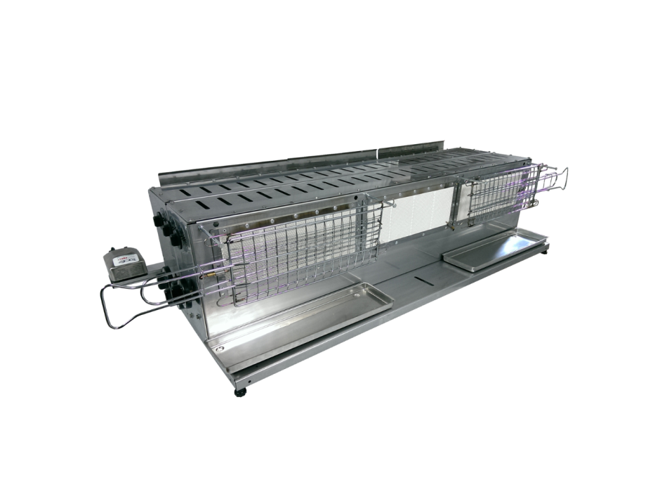 Tecnoroast TGPD-90 Double Gas Pro – Grill Automatico Professionale a Gas per 90 Arrosticini