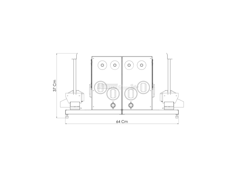 Tecnoroast TGPD-90 Double Gas Pro – Grill Automatico Professionale a Gas per 90 Arrosticini