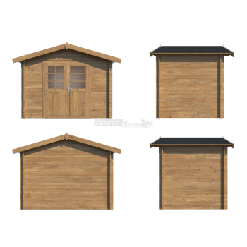 Valentine A – Casetta da Giardino in Legno di Abete Marrone 296x200cm