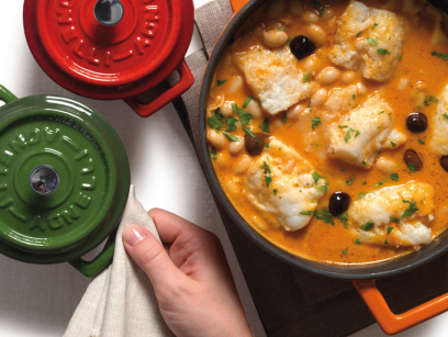 Professionelle Pfannen aus Aluminium, Kupfer, Gusseisen und Speckstein