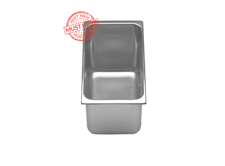 Edelstahl-Eiscremebehälter 330x165mm