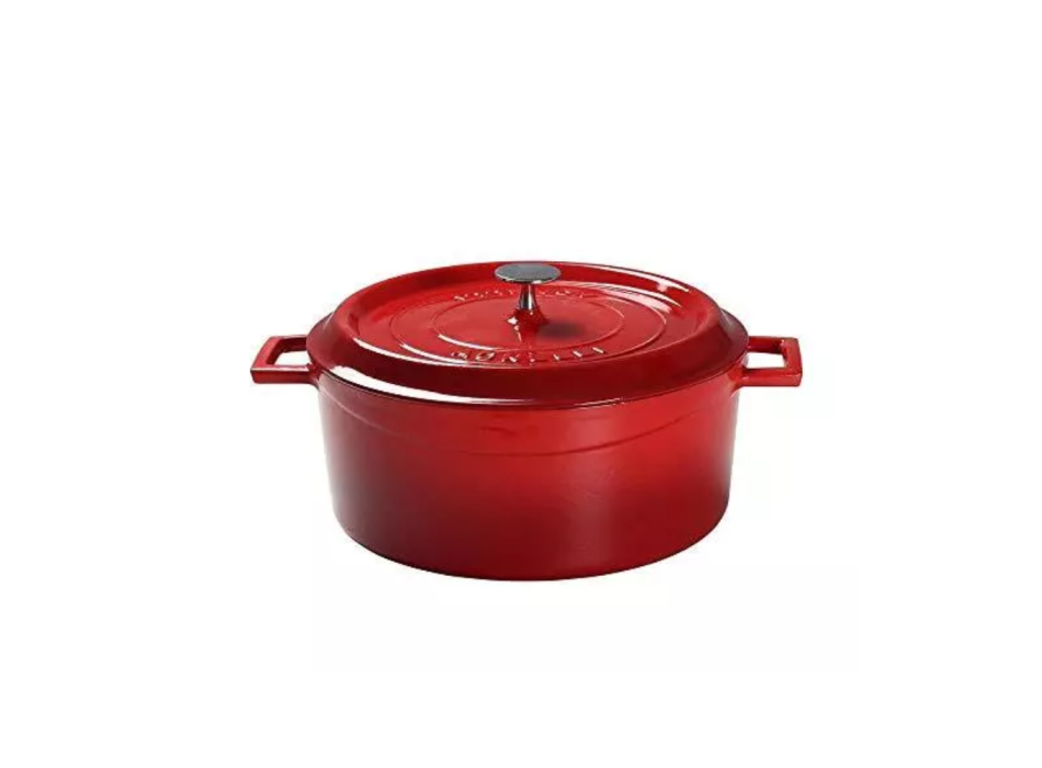 Gusseisentopf mit zwei Griffen und Deckel 32 cm