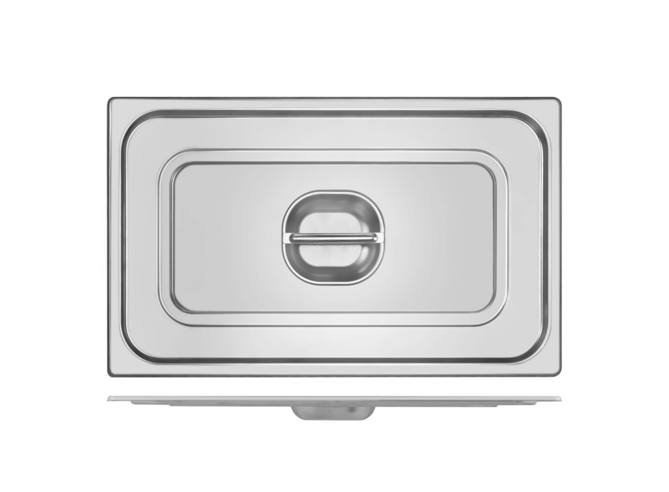 Gastronorm GN 1/1 Edelstahldeckel mit Griff