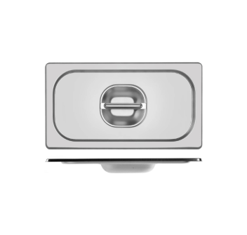 Gastronorm GN 1/3 Edelstahldeckel mit Griff