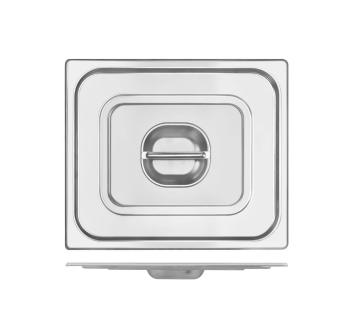 Gastronorm GN 2/3 Edelstahldeckel mit Griff