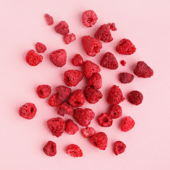 Gefriergetrocknete ganze Himbeeren im Glas 90 gr