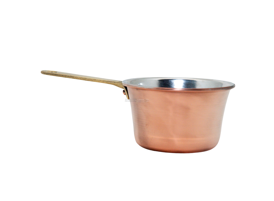 Mini-Polentatopf 1 Portion – Handgefertigtes Kupfer mit Griff
