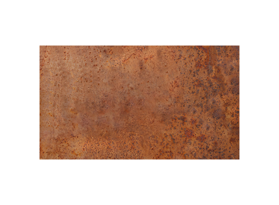 OnFire Corten Hocker mit Holzsitz