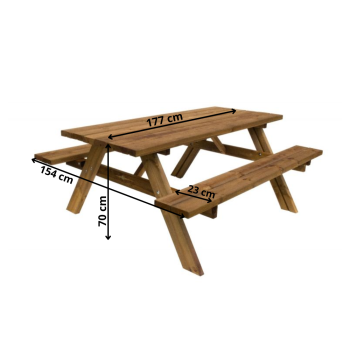 Picknicktisch aus Holz