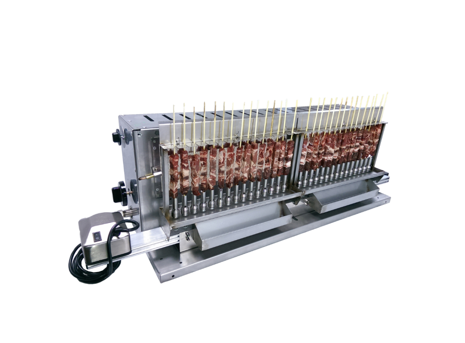 Tecnoroast TGP-30 Single Gas Pro – Professioneller automatischer Gasgrill für 30 Arrosticini