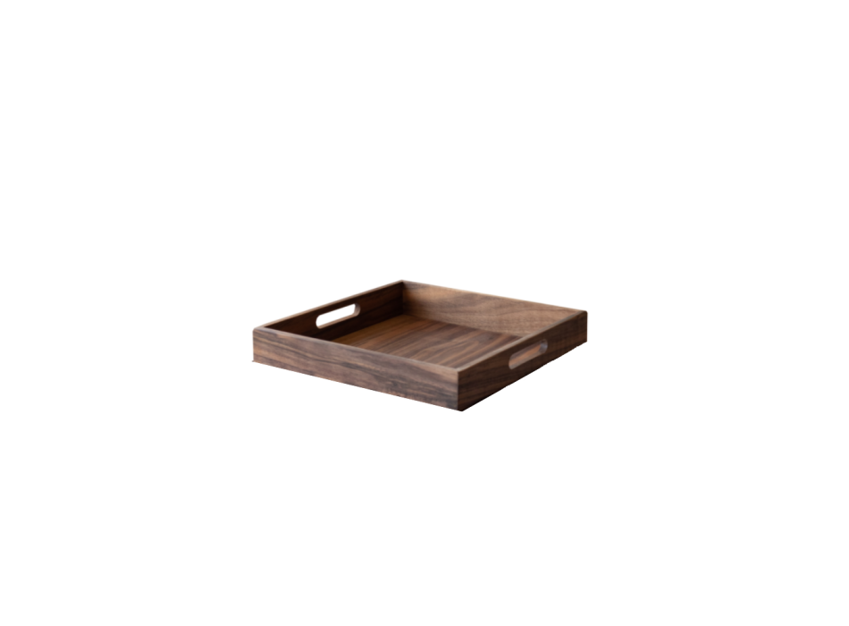 30 cm Designtablett aus Holz mit Metallhalterung – Grattoni 1892