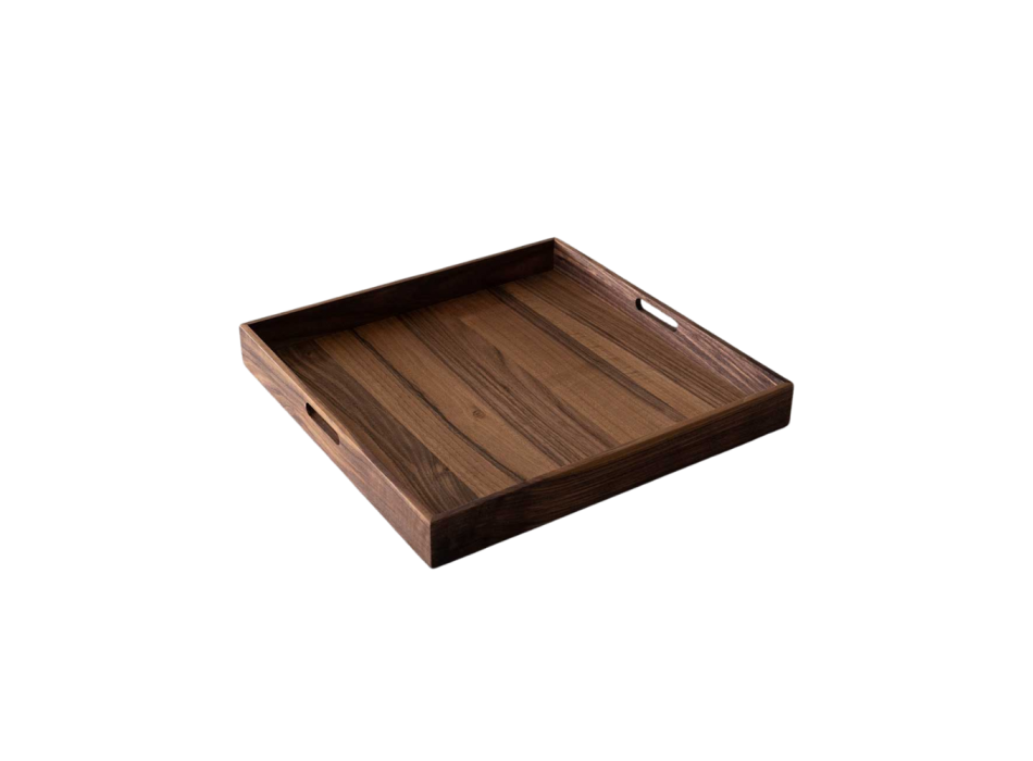 Design Tablett 50x50 cm mit Metallsockel – T-TRAY Grattoni 1892