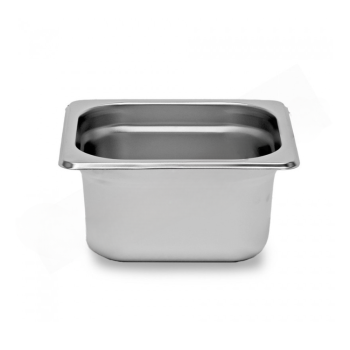 Stainless steel ice cream basin 210x200mm