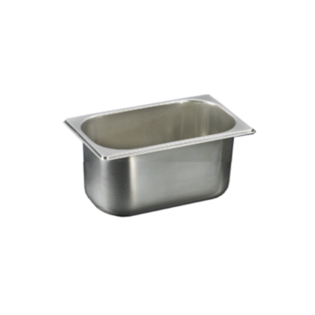 Stainless steel ice cream bowl 265x160mm