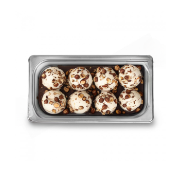 Stainless steel ice cream bowl 265x160mm