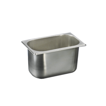 Stainless steel ice cream bowl 265x160mm