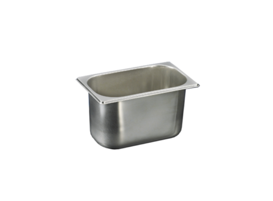 Stainless steel ice cream bowl 265x160mm