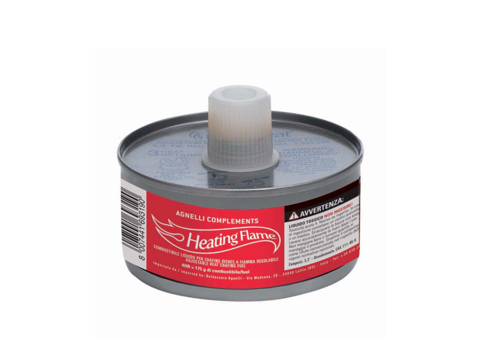 Gas cartridges for food warmers