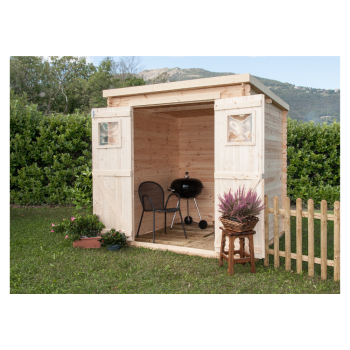 Wooden garden house mod. Birba 200x200cm