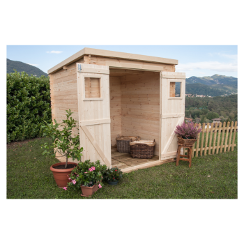 Wooden garden house mod. Birba 200x200cm