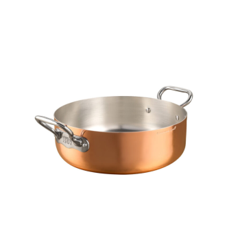 Low copper saucepan for induction