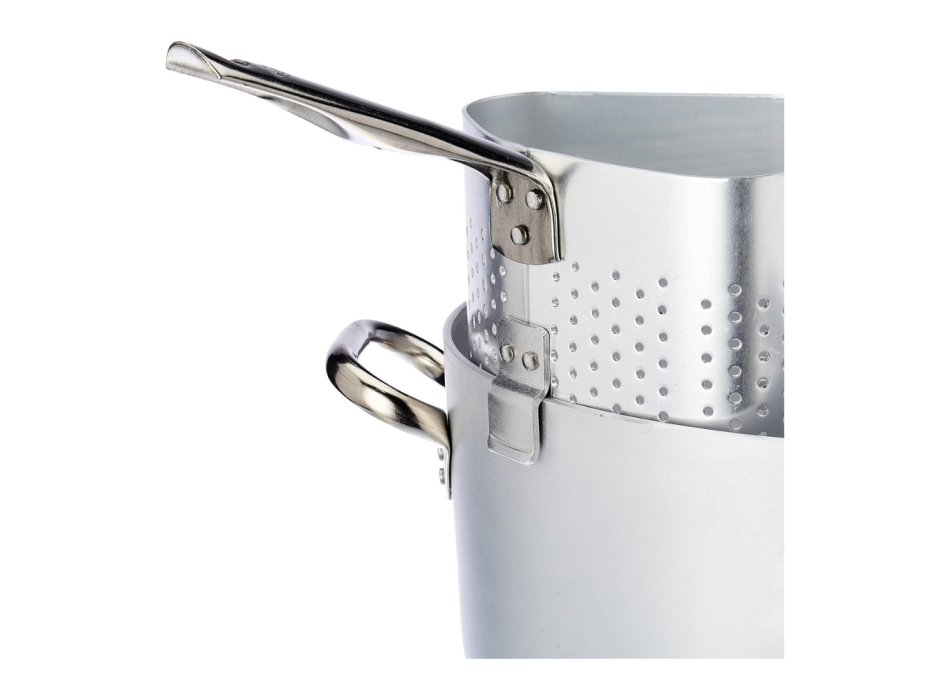 Casserole with 4 tall colanders with two handles